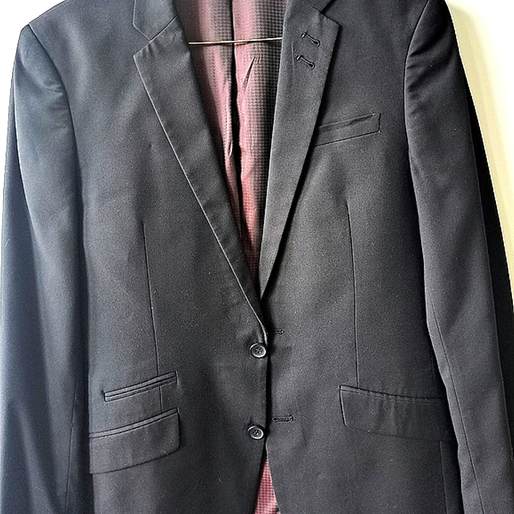Men's Black lined Blazer